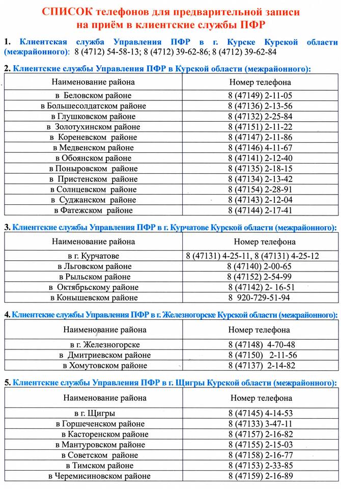 Как работает прием документов в пенсионном фонде