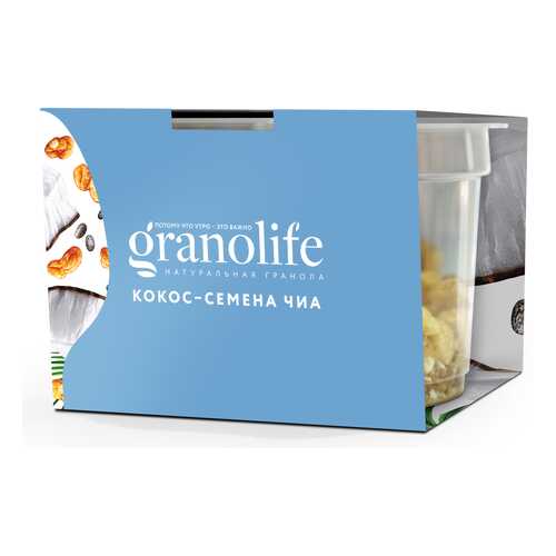 Гранола Granolife кокос-семена чиа 60 г в Магнолия