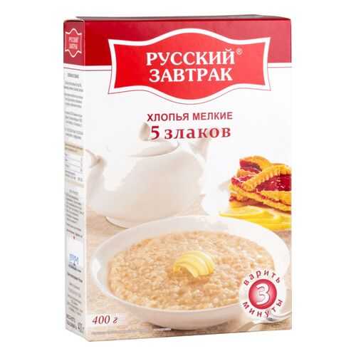 Хлопья 5 злаков Русский завтрак мелкие 400 г в Магнолия