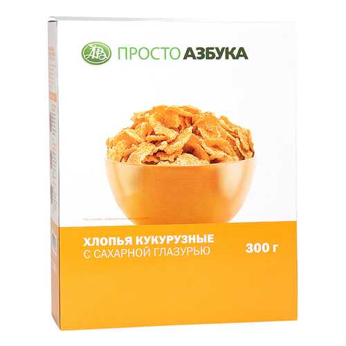 Хлопья кукурузные Просто Азбука Корн Флейкс 300 г в Магнолия