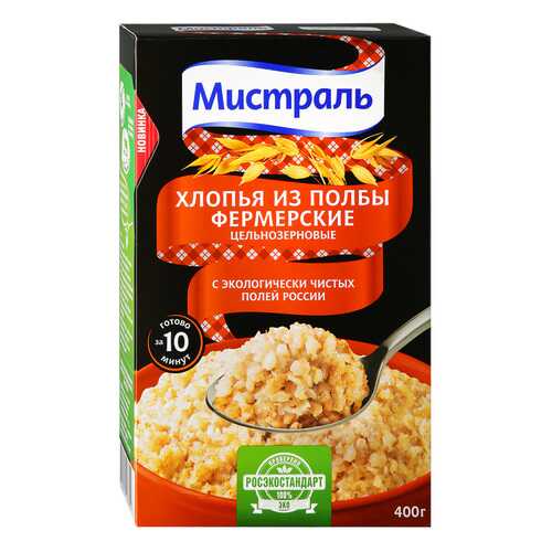 Хлопья Мистраль Фермерские из Полбы 400г в Магнолия