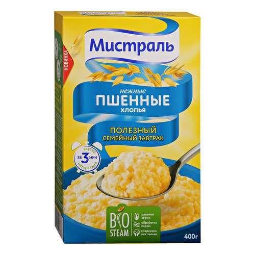 Хлопья Мистраль пшенные нежные 400 г в Магнолия
