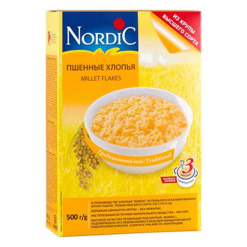 Хлопья пшенные Nordic 500 г в Магнолия