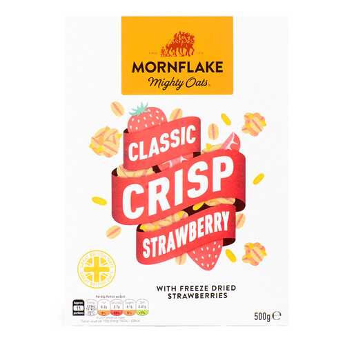 Хлопья запеченные Mornflake овсяные с клубникой 500 г в Магнолия