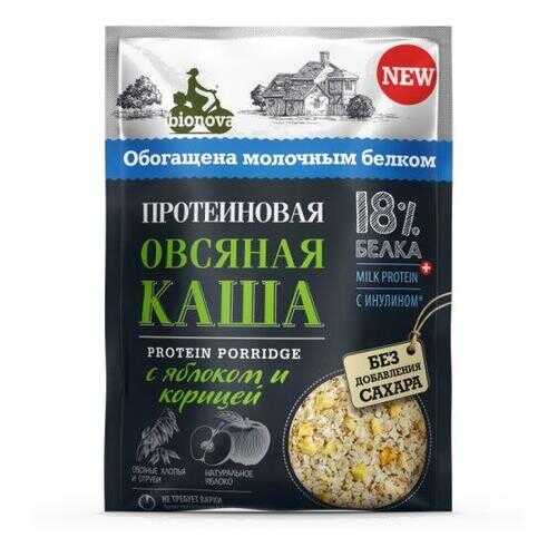 Каша овсяная Bionova Протеиновая с яблоком и корицей 40г в Магнолия
