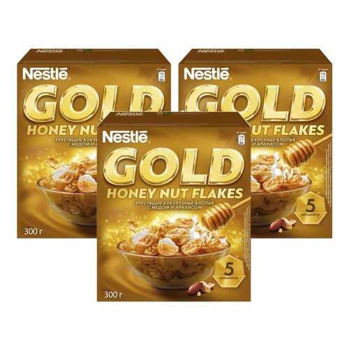 Кукурузные хлопья Gold Flakes с медом и орехами 3*300 г в Магнолия