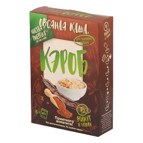 Овсяные каша с кэробом Ricos в пакетиках 6*40 г в Магнолия