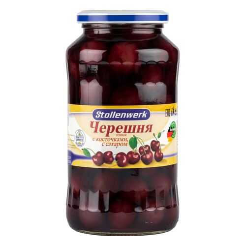 Черешня темная Stollenwerk с косточками, с сахаром 680 г в Магнолия