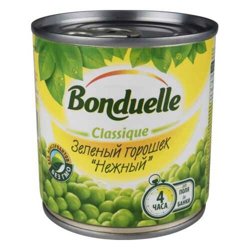 Горошек зеленый Bonduelle classique нежный 200 г в Магнолия