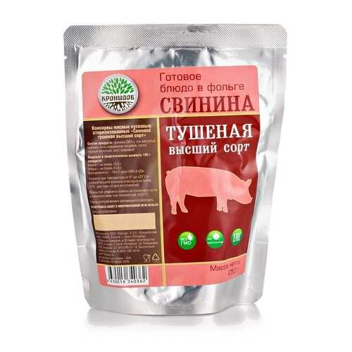 Готовое блюдо Свинина тушеная (тушенка) высший сорт 250 г (Кронидов) в Магнолия