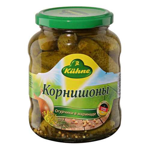 Корнишоны Kuhne в маринаде консервированные 330 г Германия в Магнолия