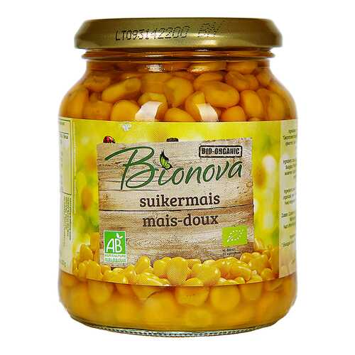 Кукуруза Bionova сладкая консервированная 340 г в Магнолия