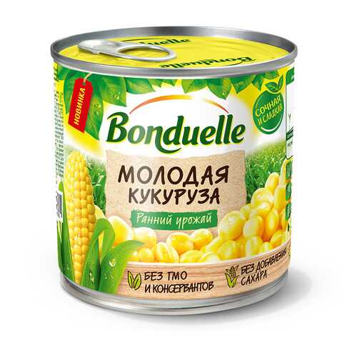Кукуруза Bonduelle молодая 425мл ж/б Россия в Магнолия