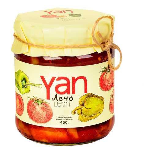 Лечо консервированное YAN 450 г, Армения в Магнолия