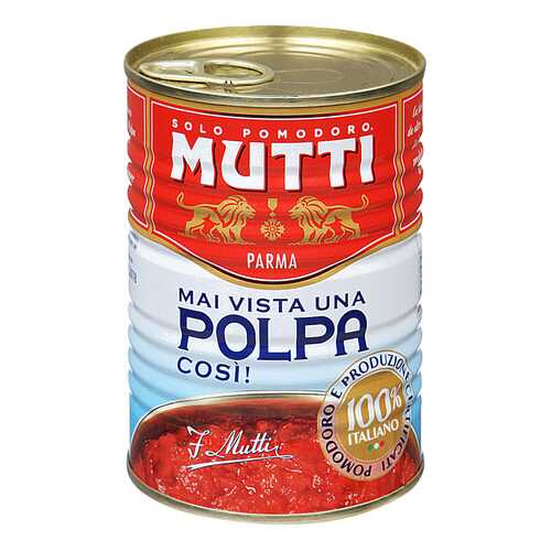 Томаты Mutti резанные кубиками в томатном соке 400 г в Магнолия