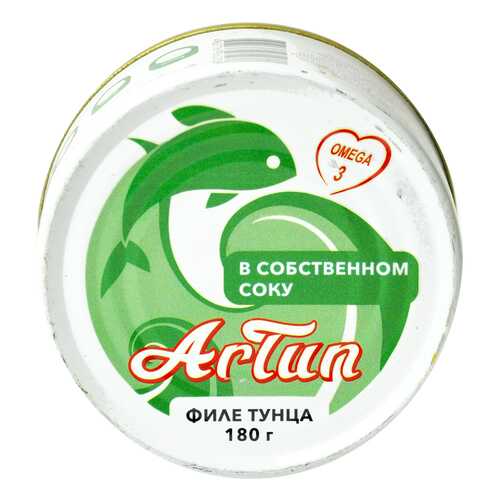 Тунец консервированный ARTUN филе в собственном соку 180 г в Магнолия