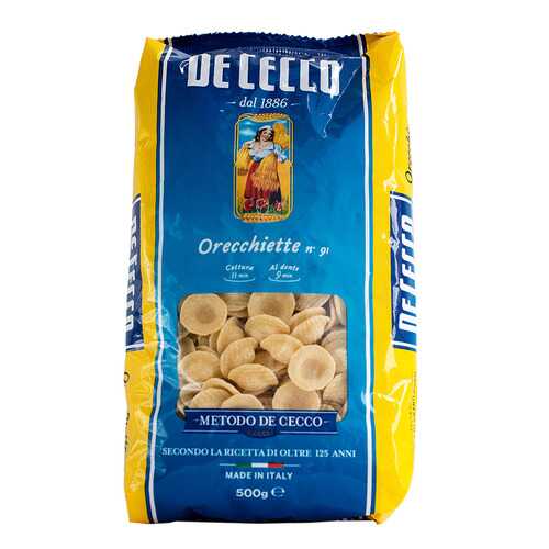 Макароны De Cecco orecchiette из твердых сортов пшеницы 500 г в Магнолия