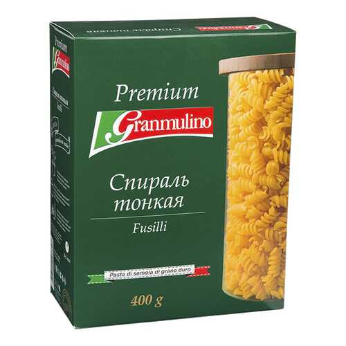 Макароны Granmulino спираль тонкая премиум 400 г в Магнолия