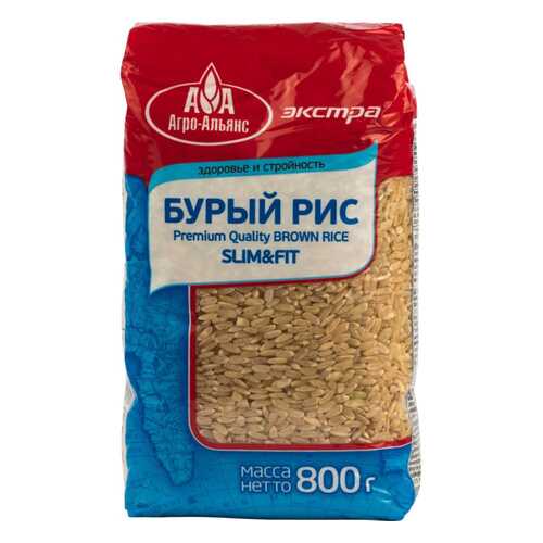Рис Агро-Альянс бурый 800 г в Магнолия
