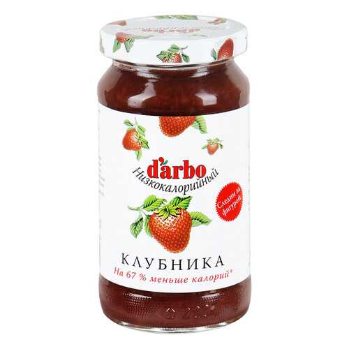 Конфитюр D'arbo клубника низкокалорийный 220 г в Магнолия