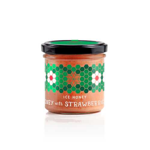 Мед Ice honey с клубникой (Honey with Strawberries) 200 г в Магнолия