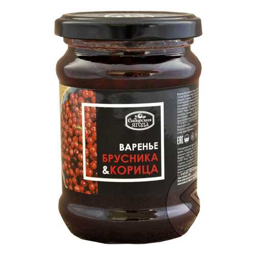 Варенье Ягода сибирская из брусники с корицей 300 г в Магнолия