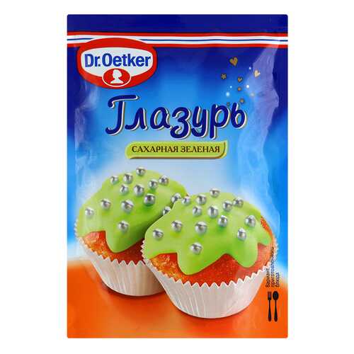 Глазурь Dr.Oetker сахарная зеленая 100 г в Магнолия
