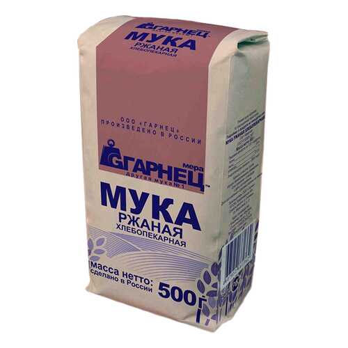 Мука Гарнец ржаная 500 г в Магнолия