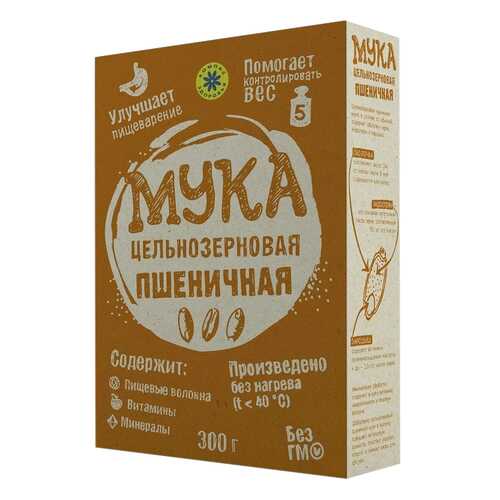 Мука Компас Здоровья цельнозерновая пшеничная 300 г в Магнолия