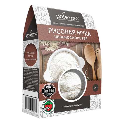 Рисовая мука Polezzno 500 г в Магнолия
