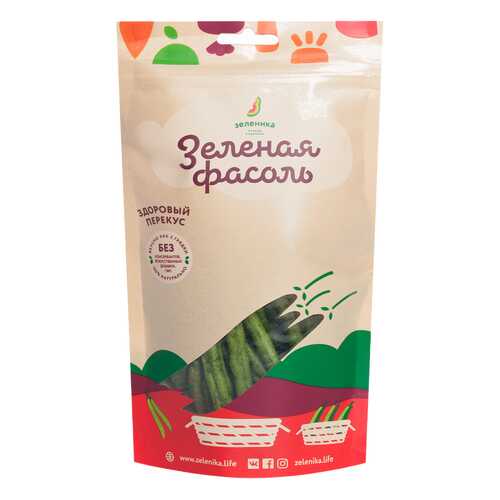 Овощной перекус Зеленика зеленая фасоль 30 г в Магнолия