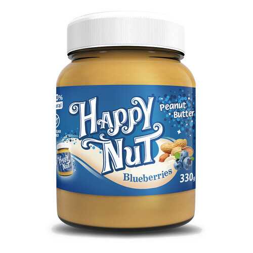 Арахисовая паста Happy Life Happy Nut с черникой 330 г в Магнолия