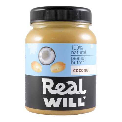 Паста арахисовая Real Will с кокосом 330 г в Магнолия