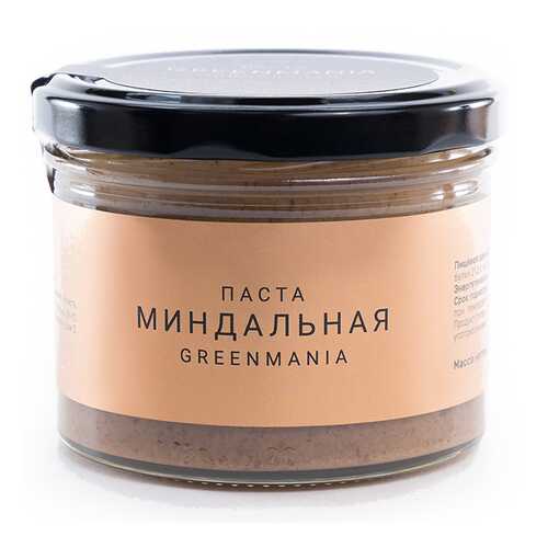 Паста GreenMania миндальная 200 г в Магнолия