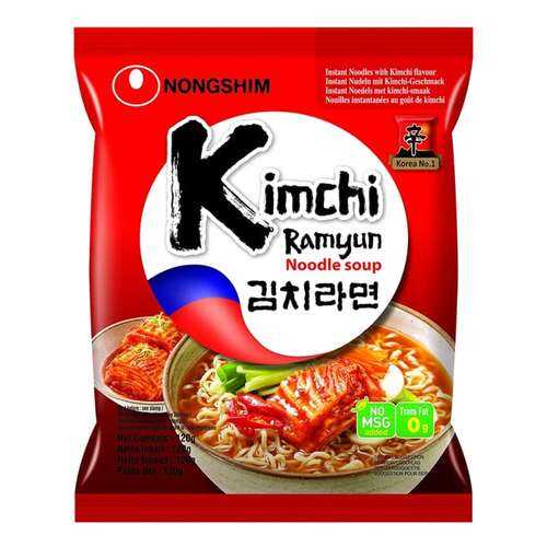 Лапша быстрого приготовления Кимчи Рамен Nongshim 120 г в Магнолия