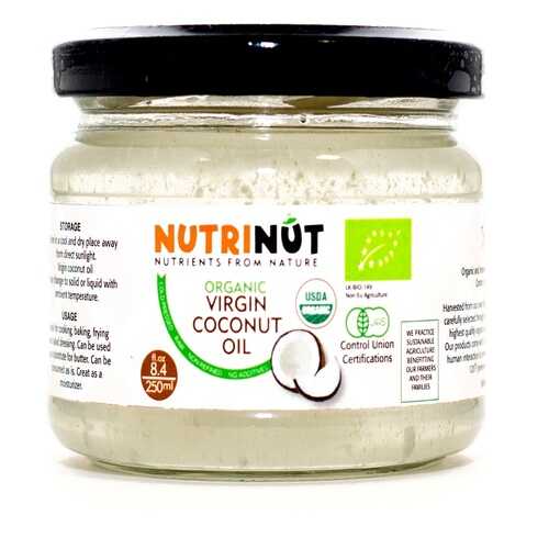 Кокосовое масло Nutrinut organic virgin coconut oil 250 мл в Магнолия