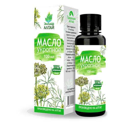 Масло укропное Эколайф АЛТАЙ, 100мл в Магнолия