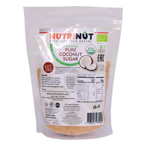 Кокосовый сахар Nutrinut organic coconut sugar 250 г в Магнолия