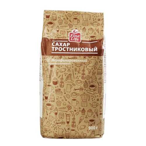 Сахар Fine Life тростниковый нерафинированный кристаллический 900 г в Магнолия