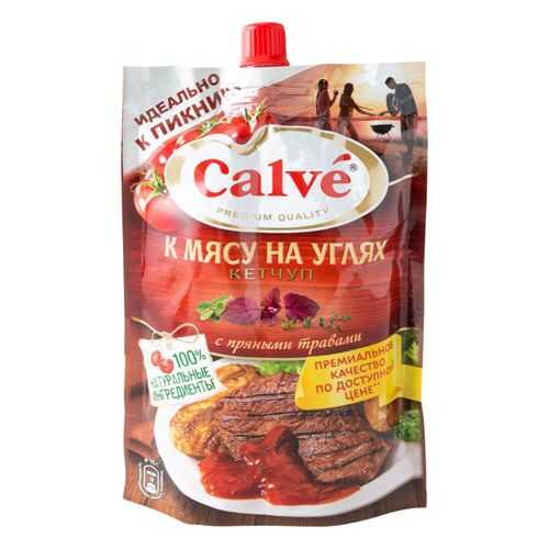 Кетчуп Calve к мясу на углях с пряными травами 350 г в Магнолия