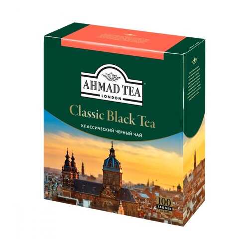 Чай Ahmad Classic Black Tea, черный, 100 пакетиков в Магнолия