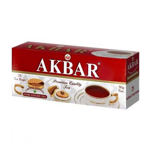 Чай Akbar Limited Edition черный 25 пакетиков в Магнолия