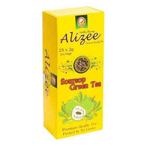 Чай Alizee Soursop Green Tea зеленый 25 пакетиков в Магнолия