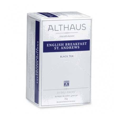 Чай Althaus English Breakfast St. Andrews Deli Pack 20*1.75 г в Магнолия