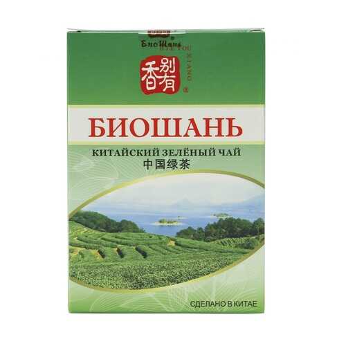 Чай БиоШань China Green Tea, зеленый листовой, 80 гр в Магнолия