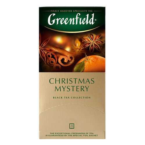 Чай черный Greenfield Christmas Mystery 25 пакетиков в Магнолия