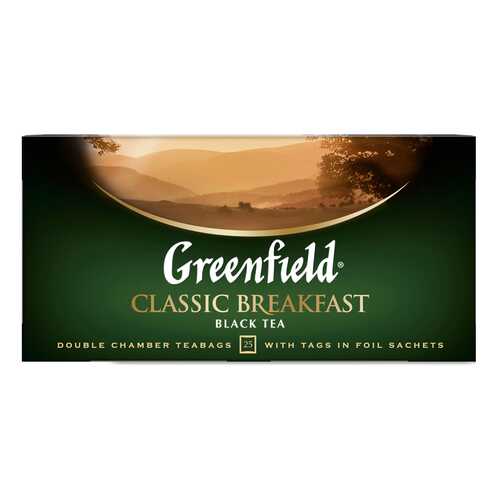 Чай черный Greenfield Classic Breakfast 25 пакетиков в Магнолия