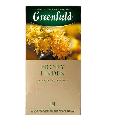 Чай черный Greenfield Honey Linden 25 пакетиков в Магнолия