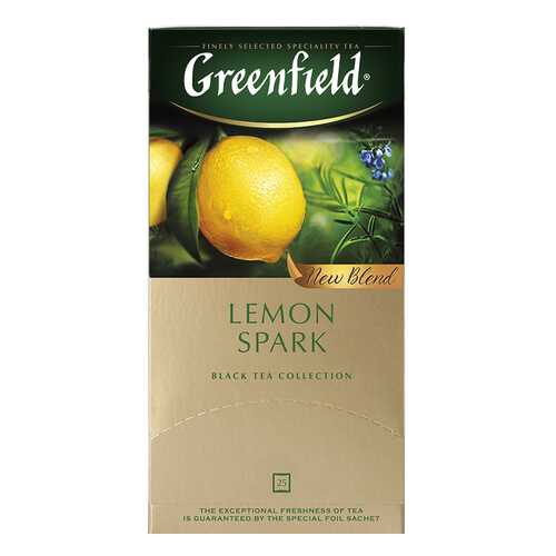 Чай черный Greenfield Lemon Spark 25 пакетиков в Магнолия