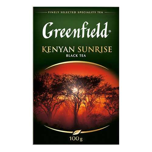 Чай черный листовой Greenfield Kenyan Sunrise 100 г в Магнолия